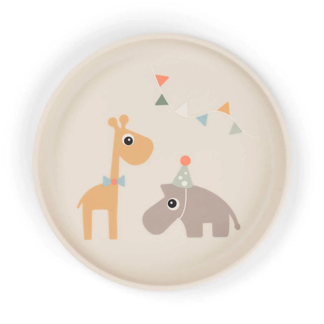 Done by Deer® Otroški krožnik Foodie Celebration Sand Done by Deer