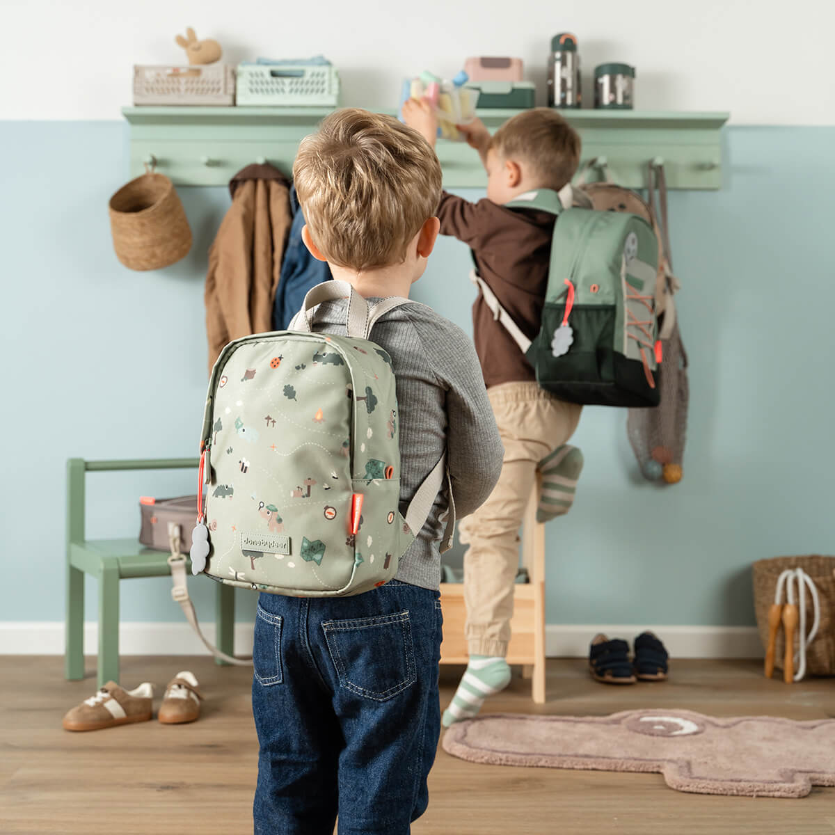 Done by Deer® Otroški nahrbtnik Tiny trails Green 4l Done by Deer