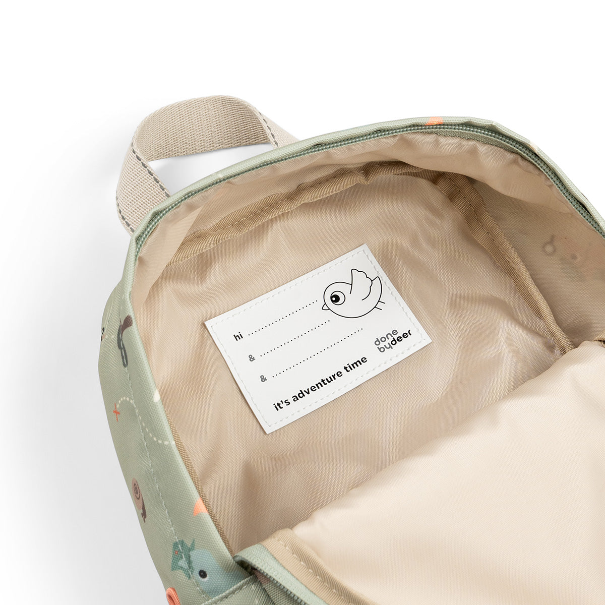 Done by Deer® Otroški nahrbtnik Tiny trails Green 4l Done by Deer