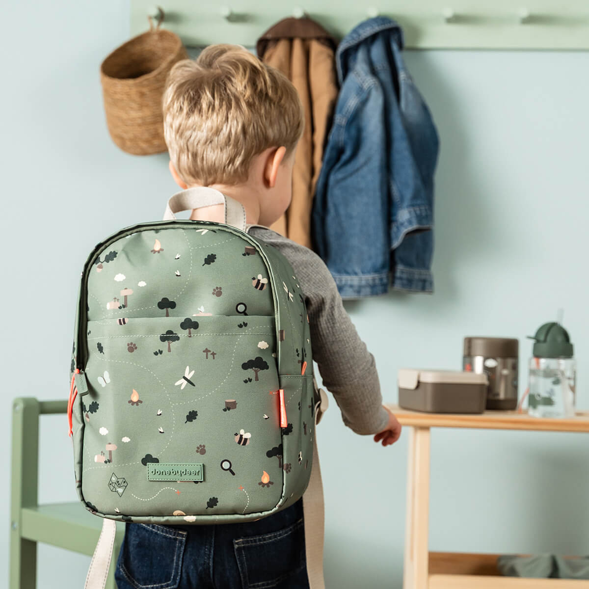 Done by Deer® Otroški nahrbtnik Tiny trails Green 7,5l Done by Deer