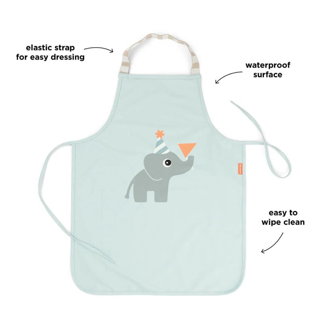 Done by Deer® Otroški predpasnik Celebration Blue Done by Deer