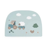 Done by Deer® Set de table en silicone Tiny Farm Blue