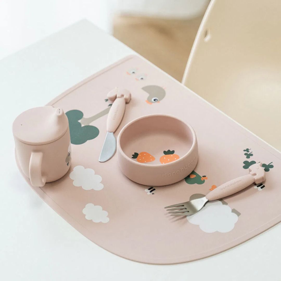 Done by Deer® Silikonska skledica Pigee Powder 2 kosa Done by Deer