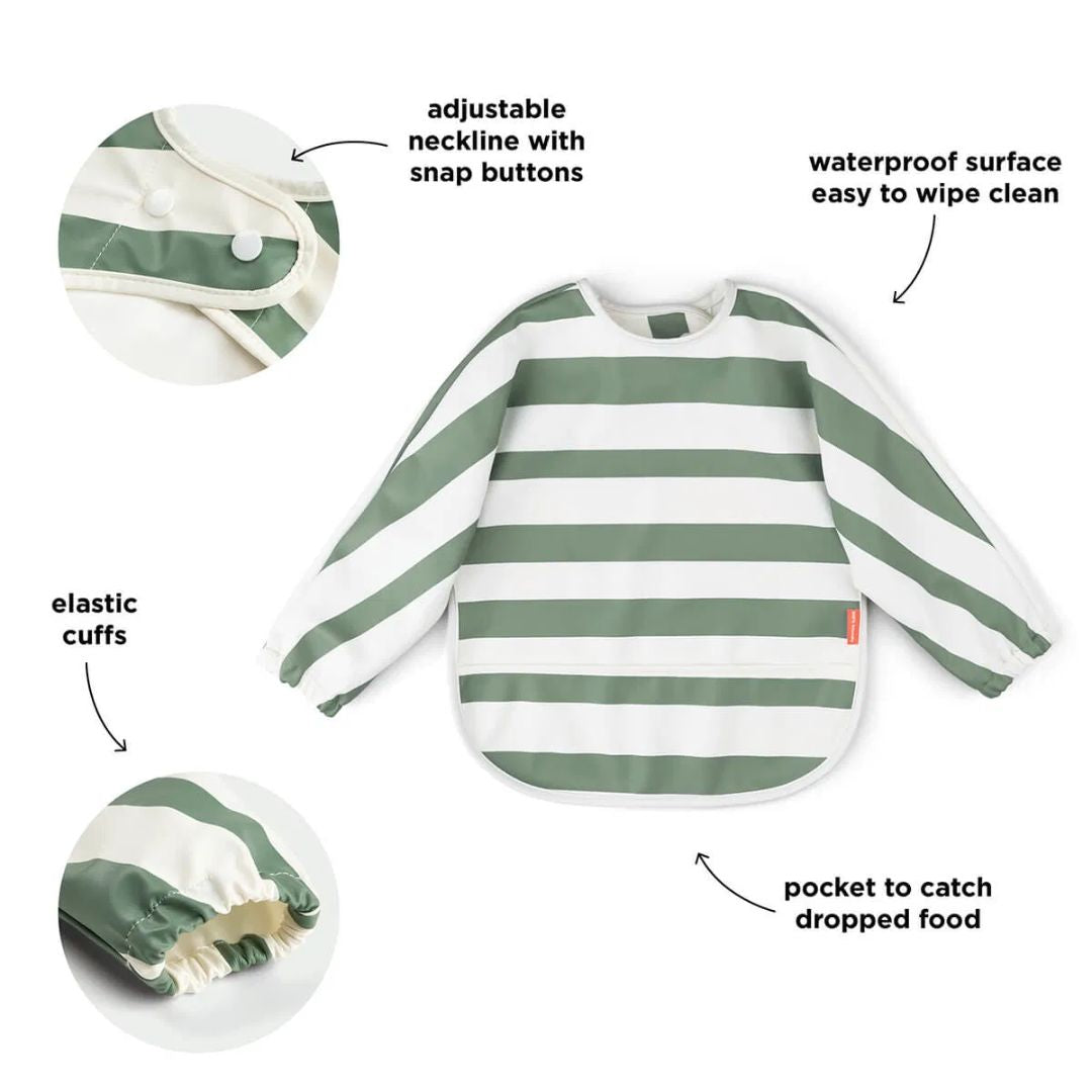 Done by Deer® Slinček z rokavi Stripes Green Done by Deer