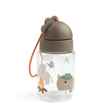 Done by Deer® Steklenička s slamico Tiny trails Sand 280 ml