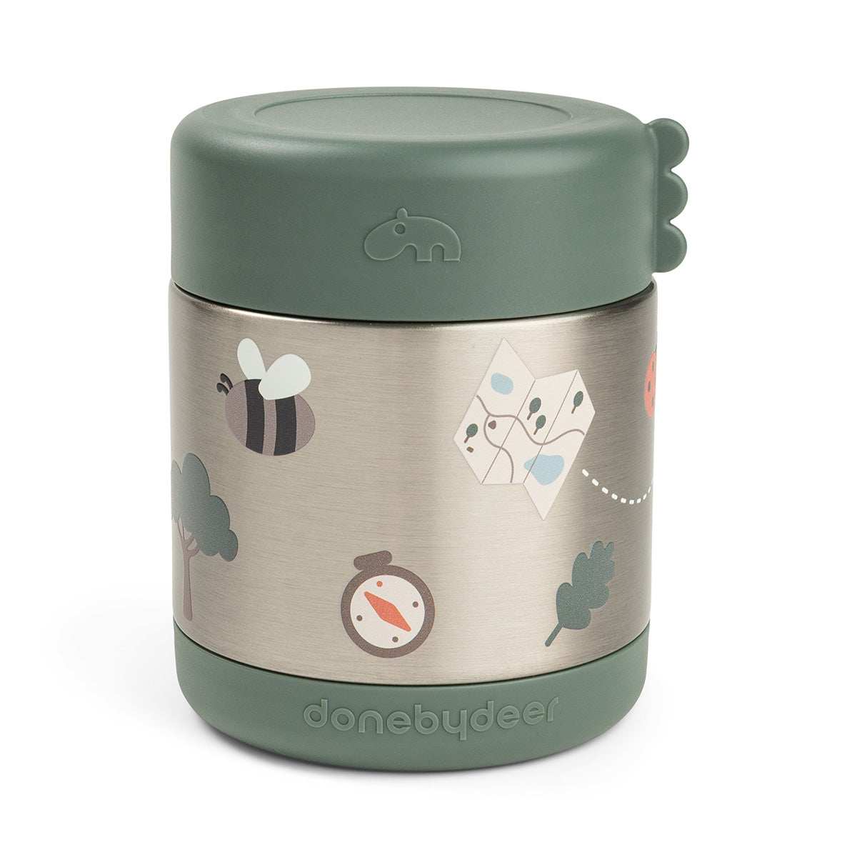 Done by Deer® Termo posodica za hrano 300ml Tiny trails Green Done by Deer