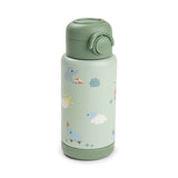 Done by Deer® Bottiglia termica con cannuccia 340 ml Playground Green