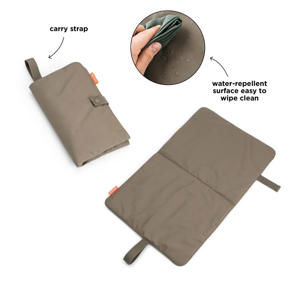 Done by Deer® Zložljiva previjalna podloga Taupe – slika 3
