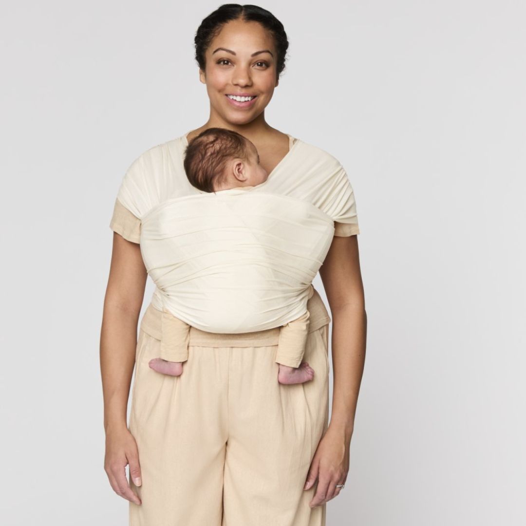 Ergobaby® Carrier Aura Wrap Sustainable Mesh Cream