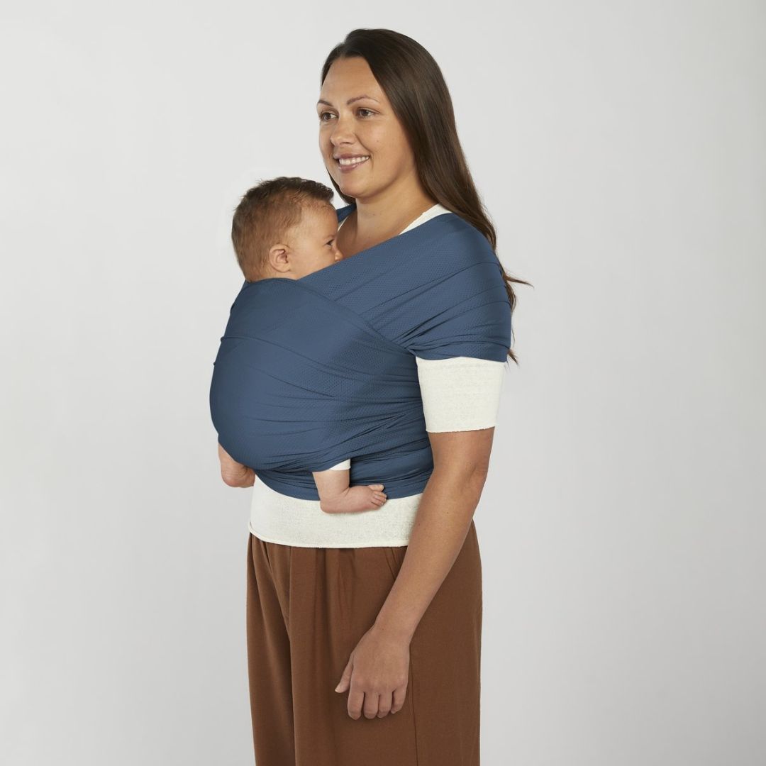 Ergobaby® Carrier Aura Wrap Sustainable Mesh Twilight Navy – Evitas