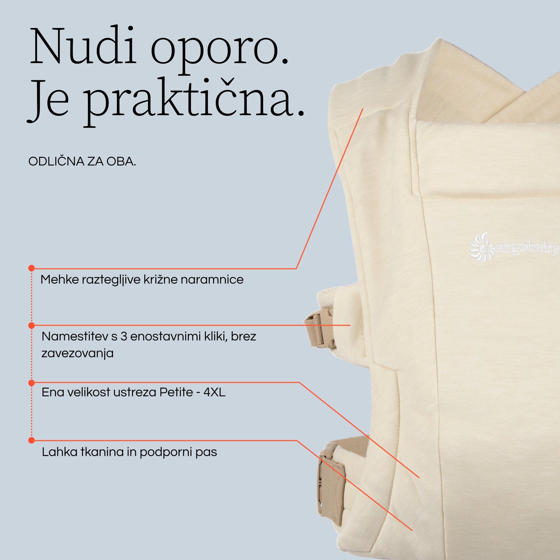 Ergobaby® Carrier Embrace Heather Grey