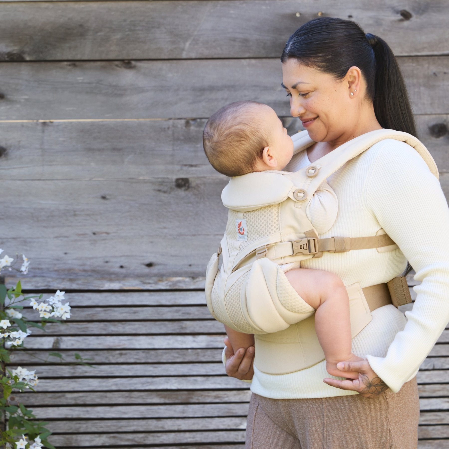 Ergobaby Baby Carrier Omni Classic Mesh Natural Beige