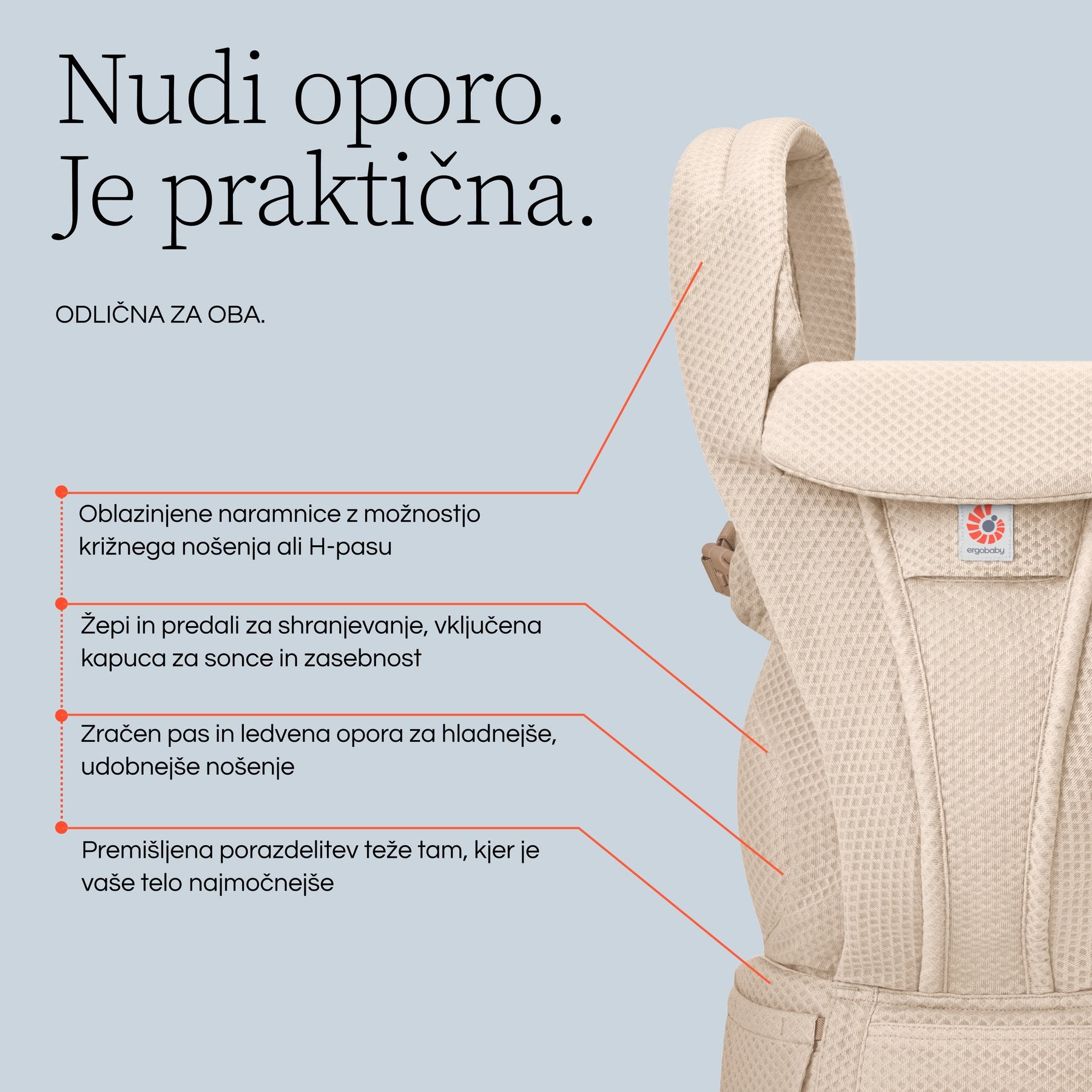 Ergobaby® Baby Carrier Omni Deluxe Mesh Onyx Black – Evitas