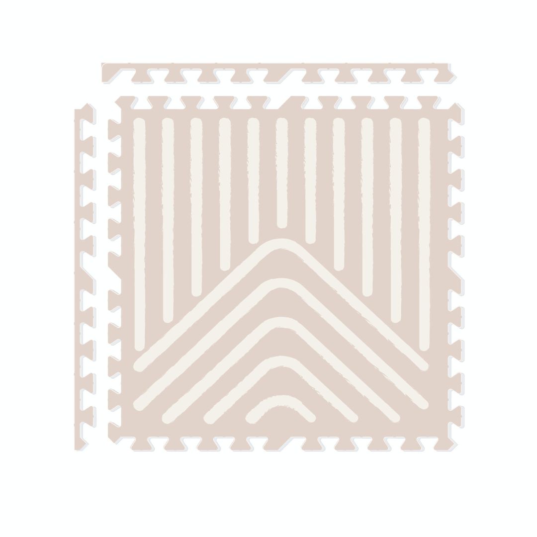 Evibell® Igralna podloga Puzzle 120x180 Lines Cream Tan Evibell