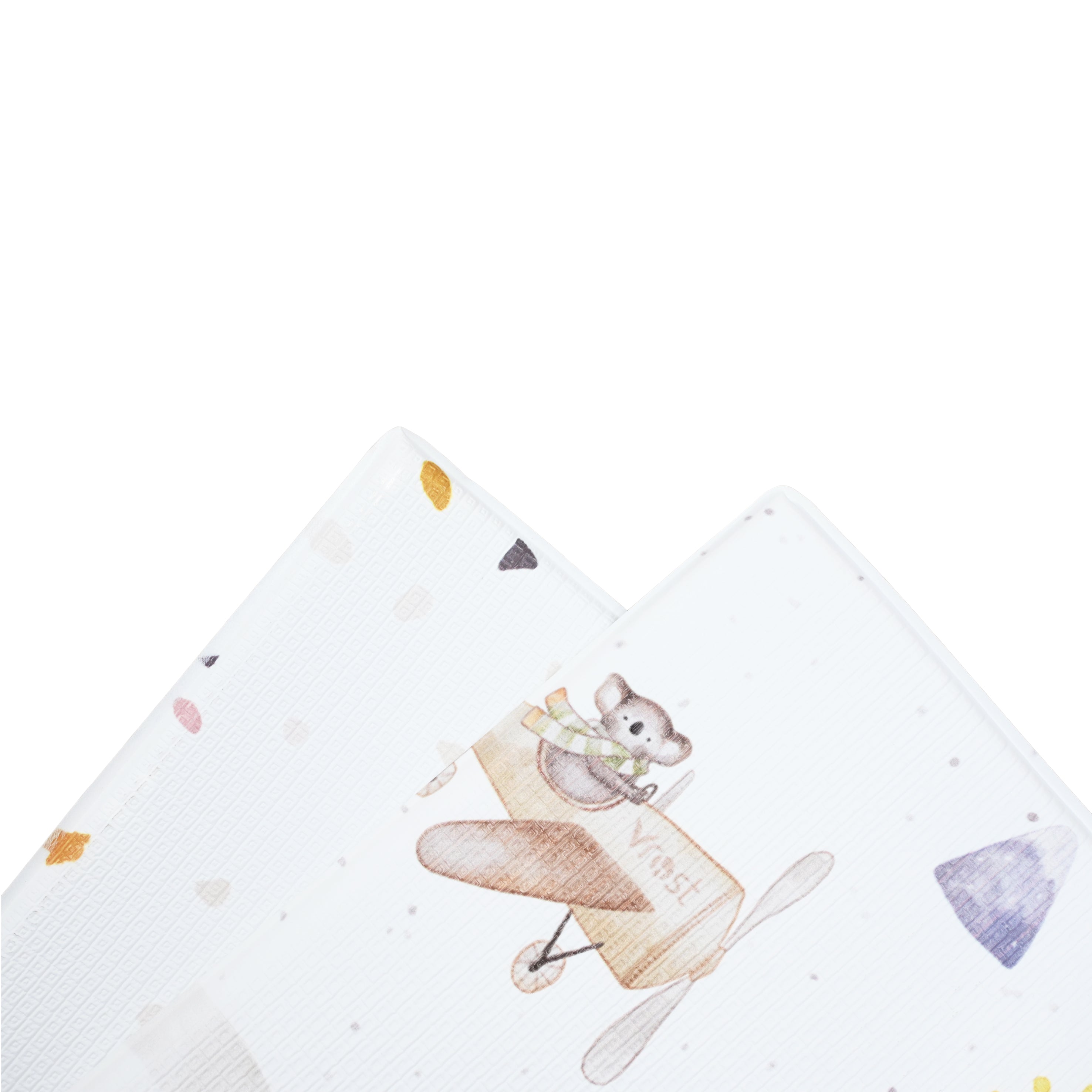 Evibell® Tapis de jeu double face en mousse TPU 140x200 Terrazzo/Wanderlust