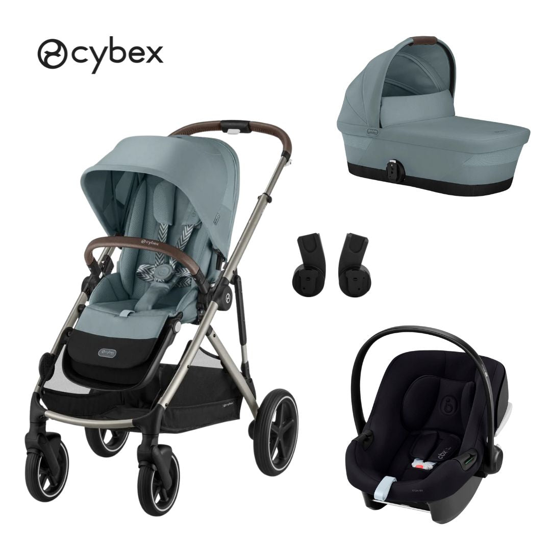 Cybex® Otroški voziček 3v1 Gazelle™ S + Avtosedež Aton B Stormy Blue Cybex