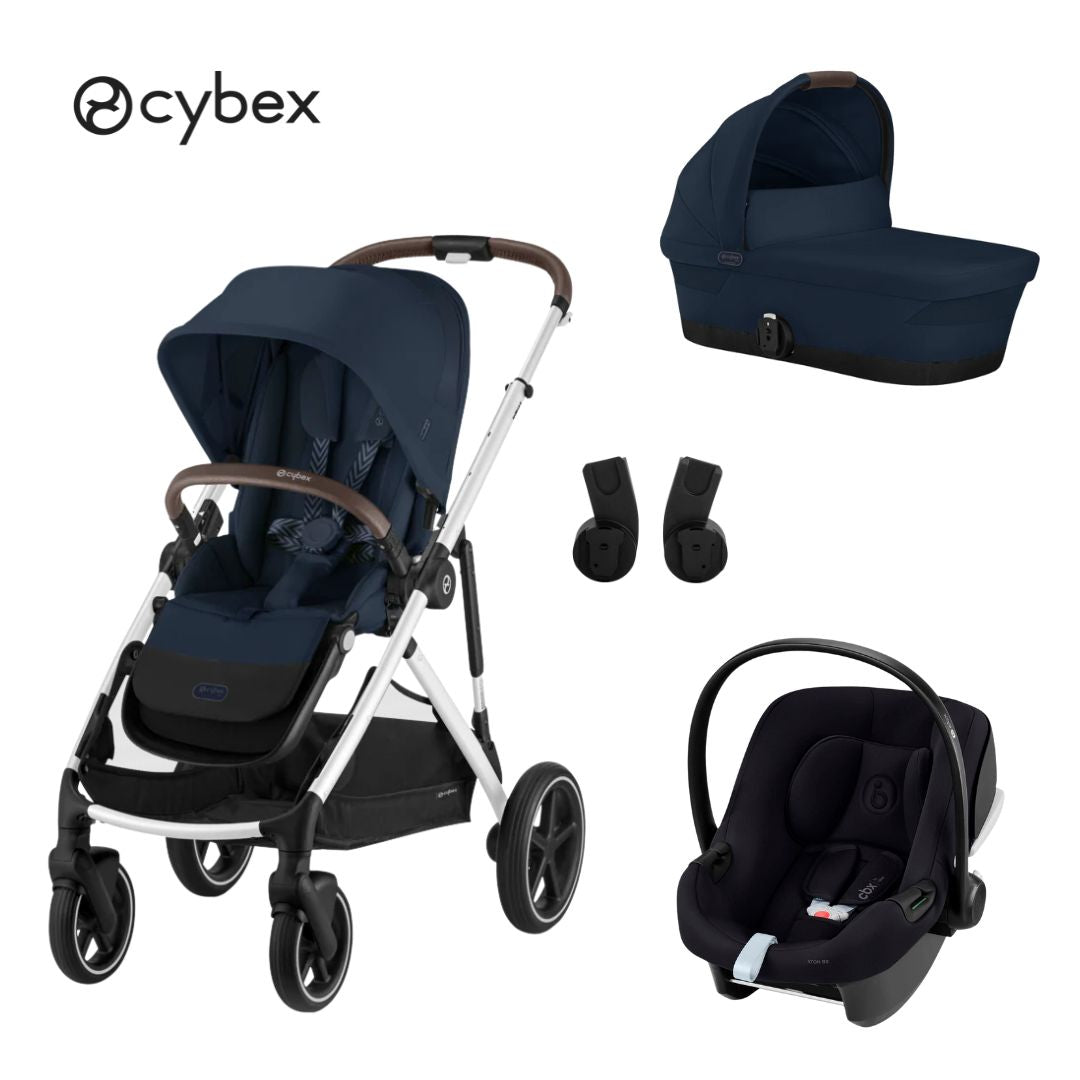 Cybex® Otroški voziček 3v1 Gazelle™ S + Avtosedež Aton B Ocean Blue Cybex