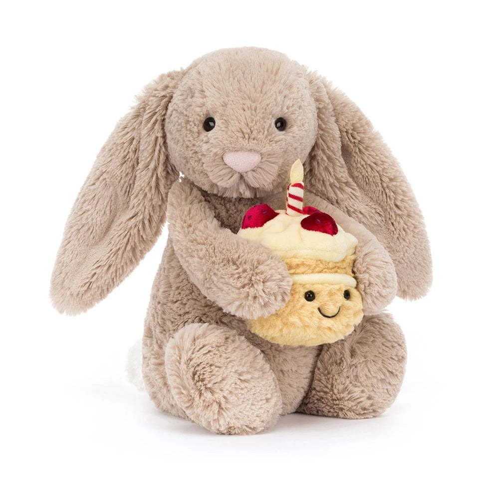 Jellycat® Bashful Beige Bunny 'Birthday' Original