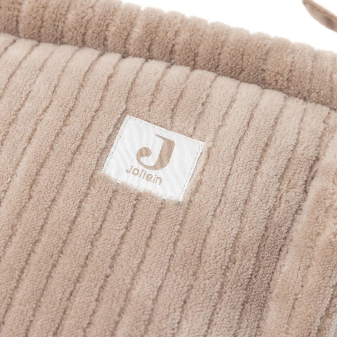 Jollein® Obroba za posteljico Cloudy Rib 180x30 Milky Coffee