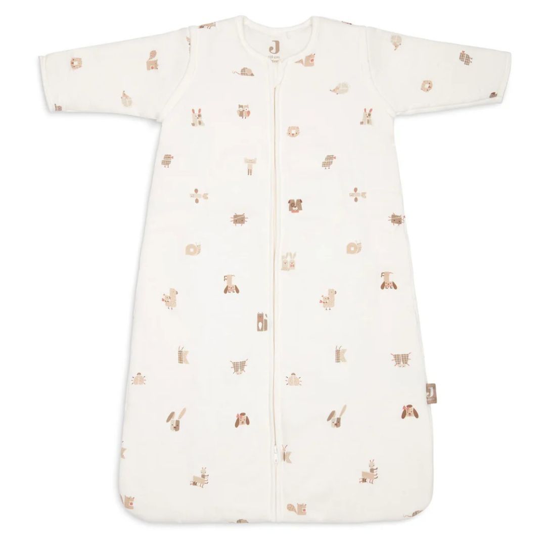 Jollein® Otroška spalna vreča s snemljivimi rokavi 110cm Animal Friends TOG 3.5 Jollein