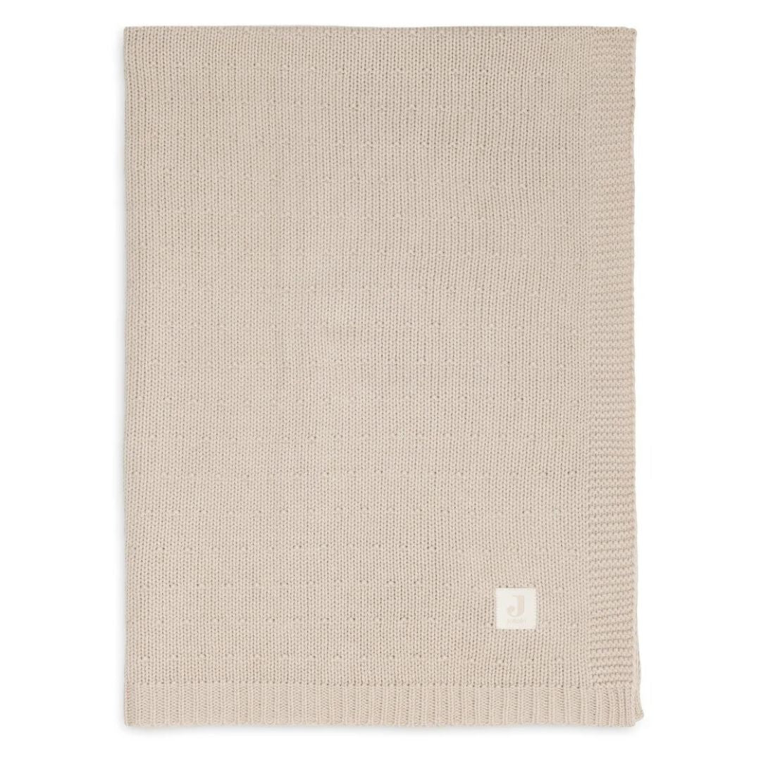 Jollein® Bombažna odejica Sprinkle Knit Sand 100x150