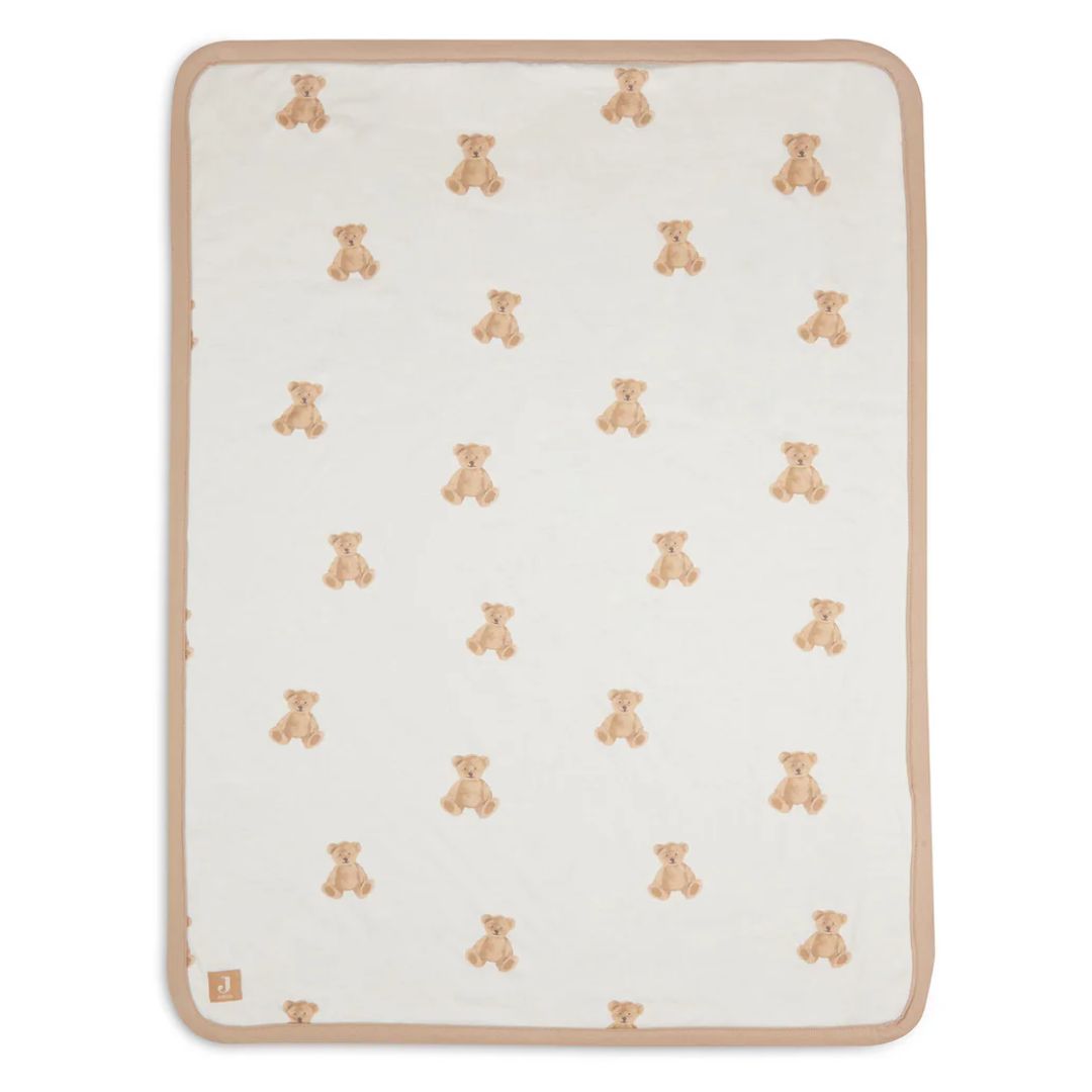 Jollein® Bombažna odejica Teddy Bear 75x100 Jollein