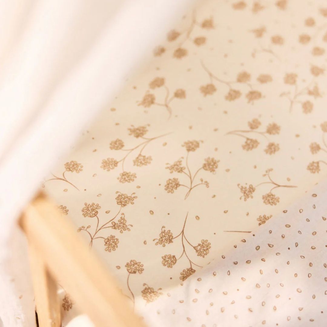 Jollein® Bombažna rjuha 70/75x140/150cm Leafy Dreams Jollein