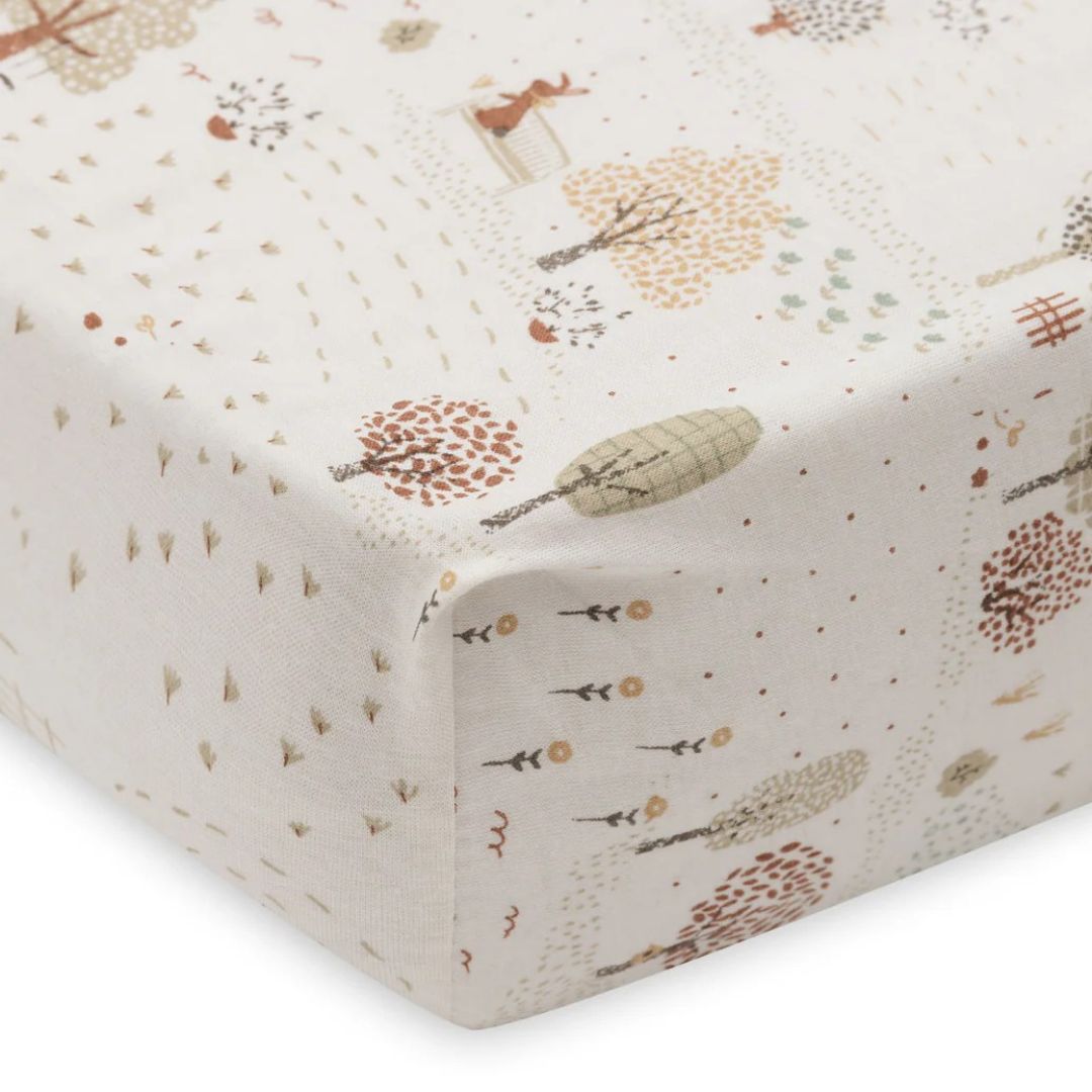 Jollein® Bombažna rjuha 70/75x140/150cm Tiny Park