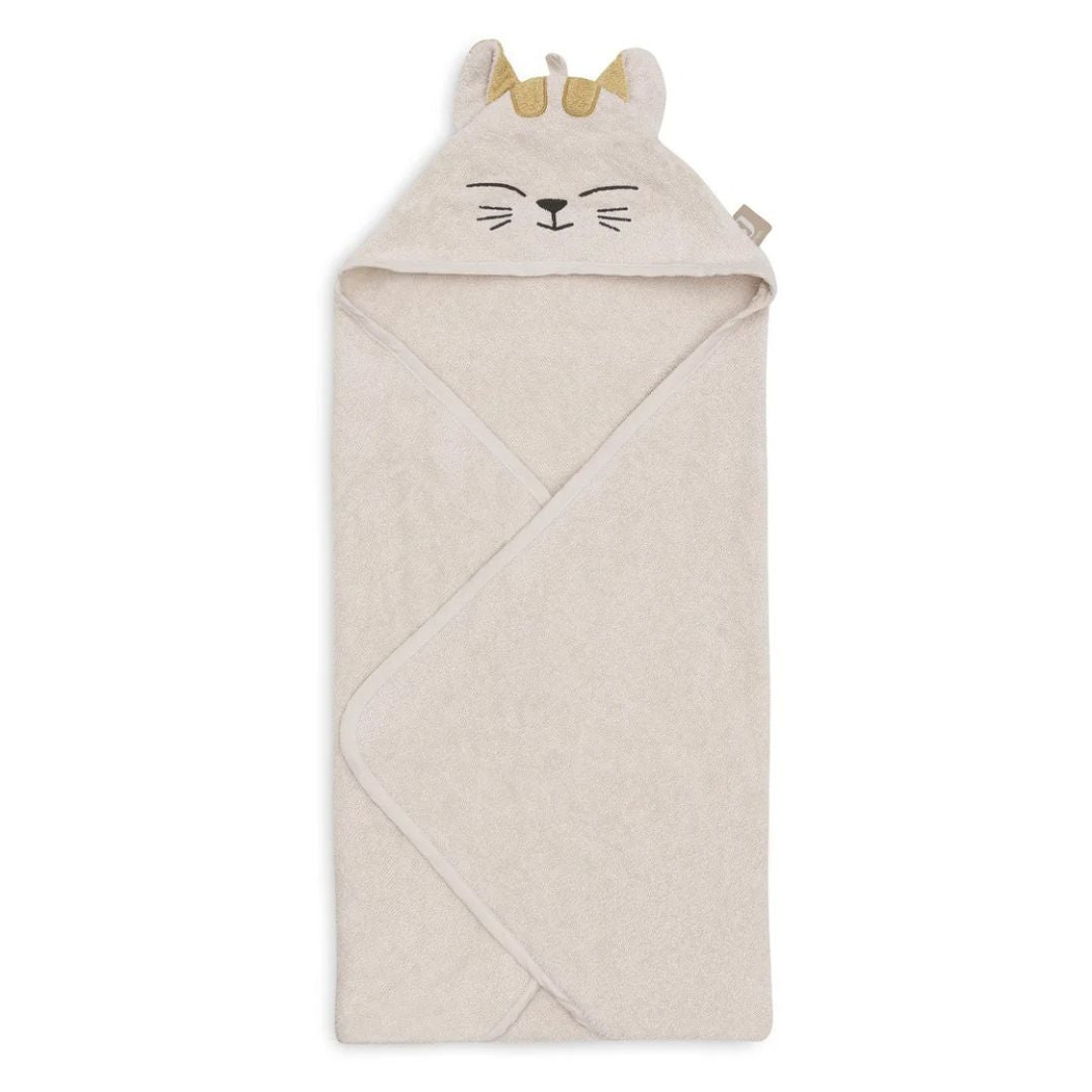 Jollein® Brisača s kapuco Charlie Cat 75x75 Jollein