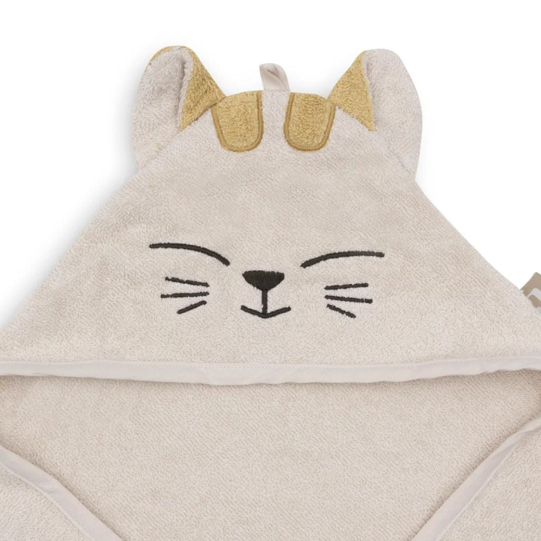 Jollein® Brisača s kapuco Charlie Cat 75x75 Jollein