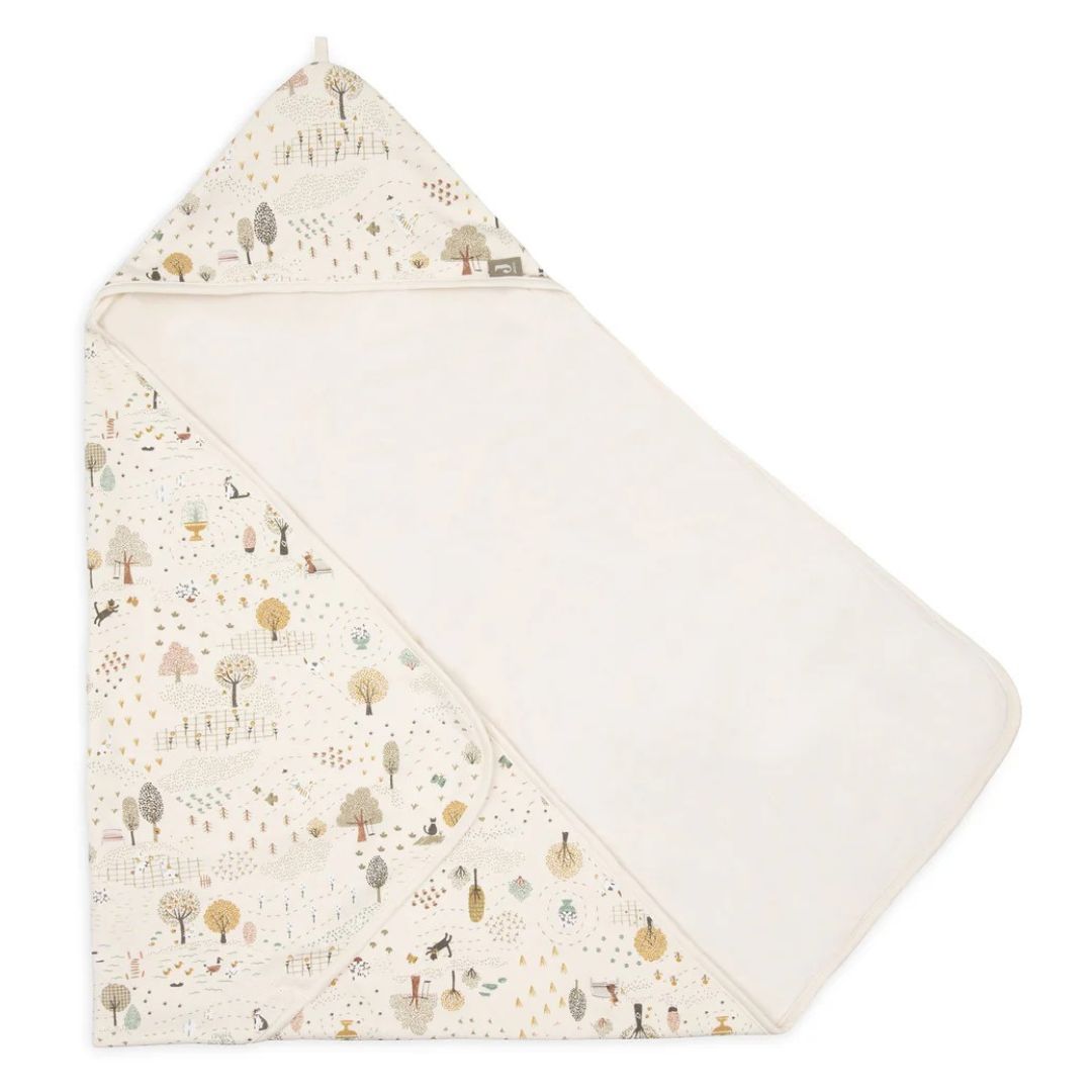 Jollein® Brisača s kapuco Tiny Park 75x75 Jollein