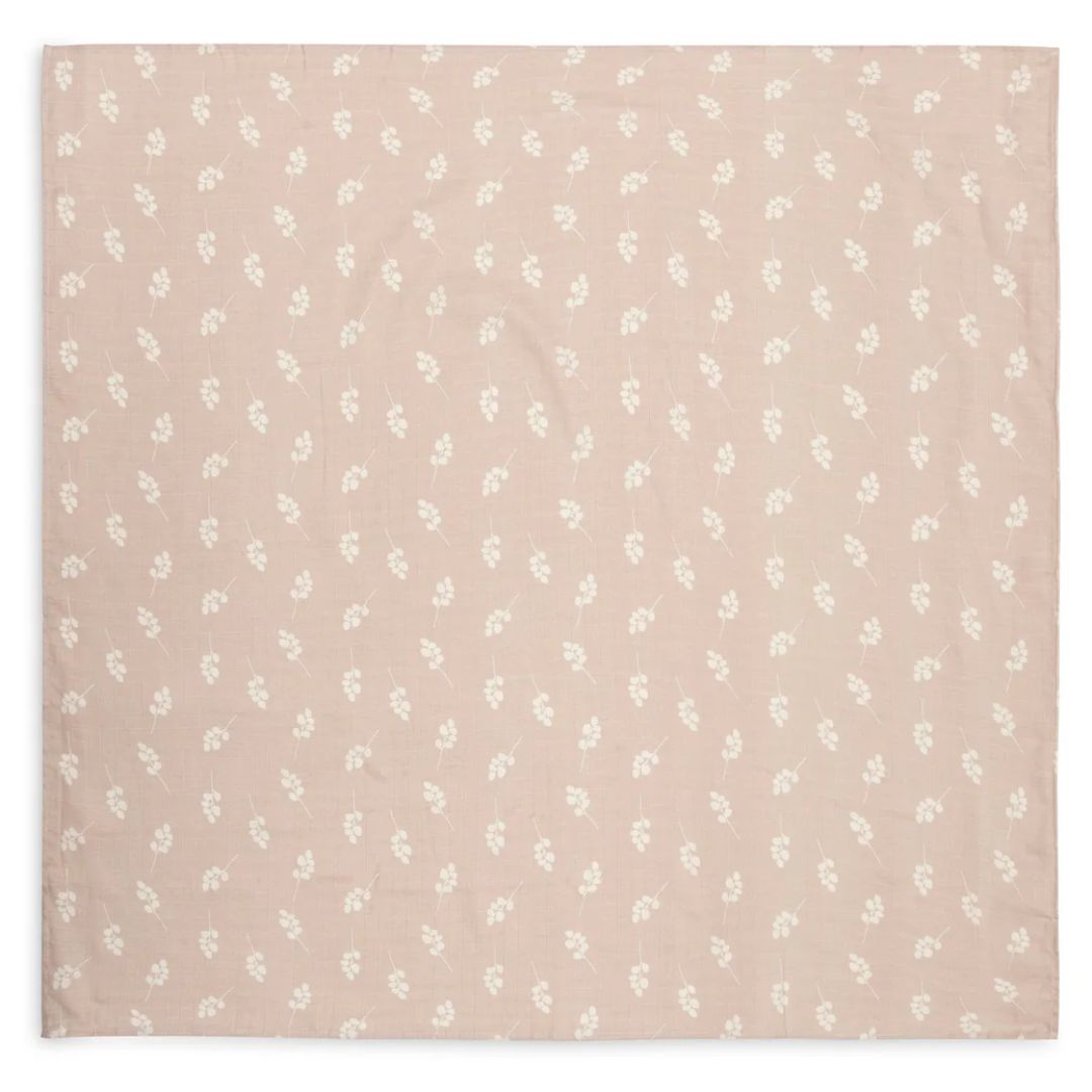 Jollein® Lot de 2 langes 115x115 Twig Wild Rose