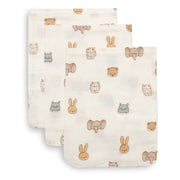 Jollein® Ensemble de 3 gants de toilette Jollies 20x15