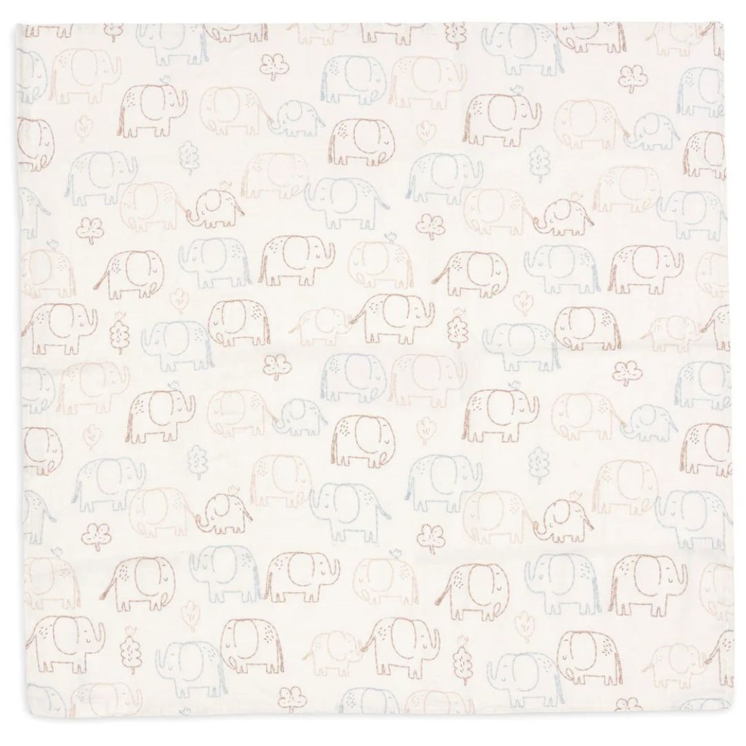 Jollein® Komplet 3 tetra pleničk 70x70 cm Elephant Tales Jollein