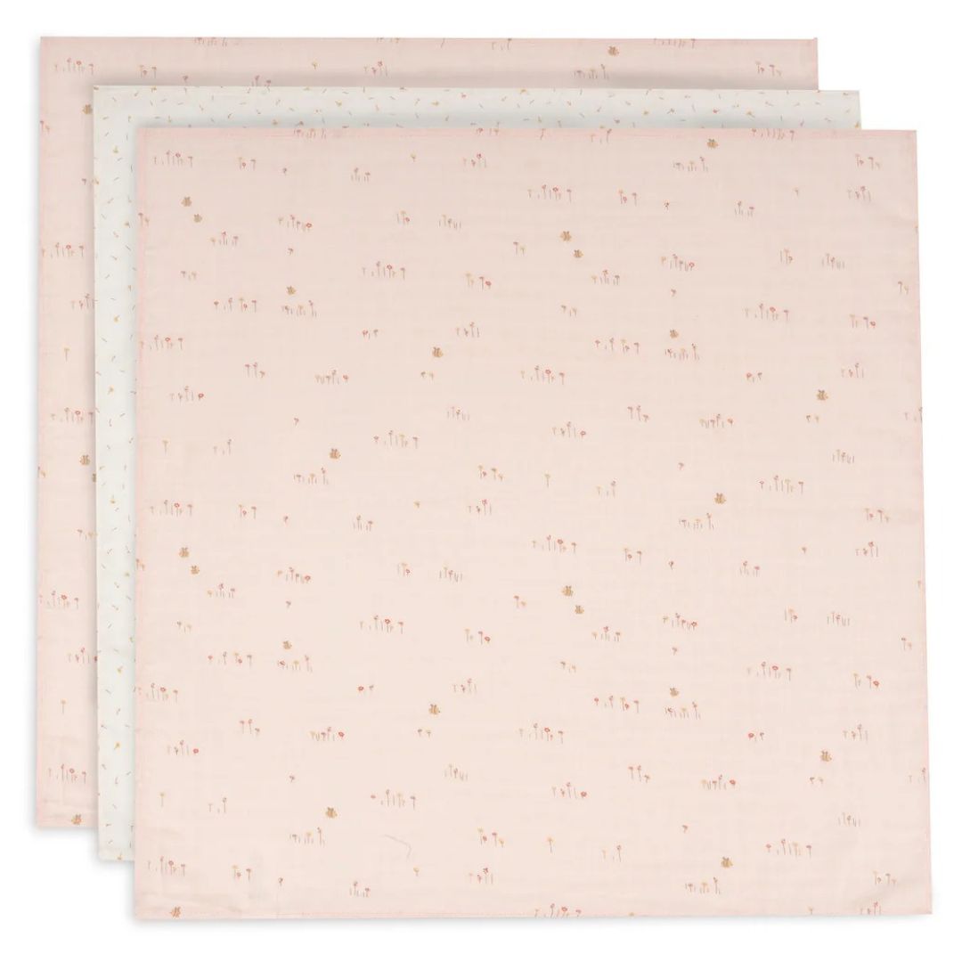 Jollein® Komplet 3 tetra pleničk 70x70 cm Pretty Picnic Jollein