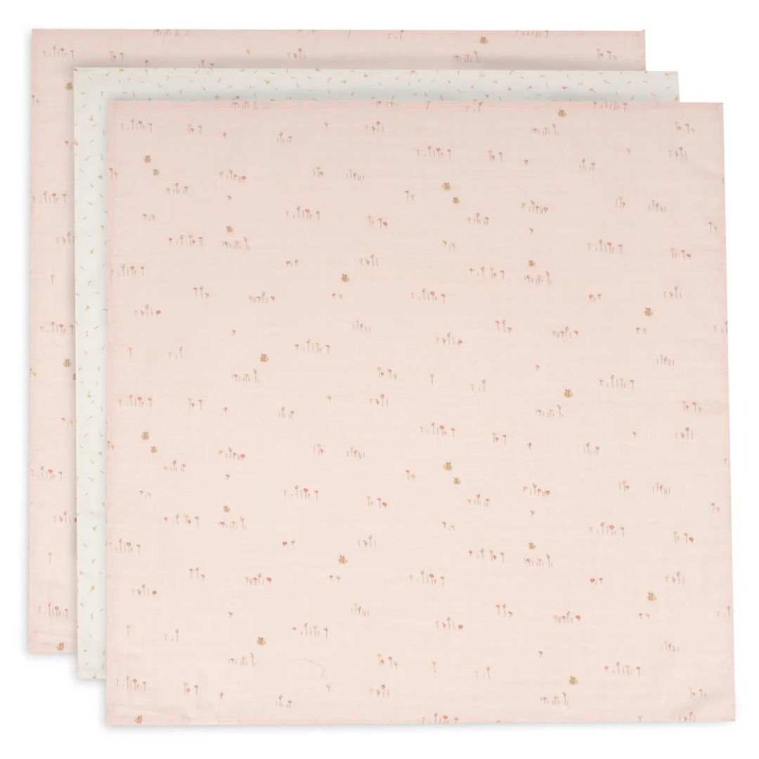 Jollein® Komplet 3 tetra pleničk 70x70 cm Pretty Picnic Jollein