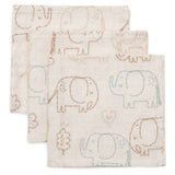 Jollein® Set 3 tetra pelene Elephant Tales 31 × 31 cm