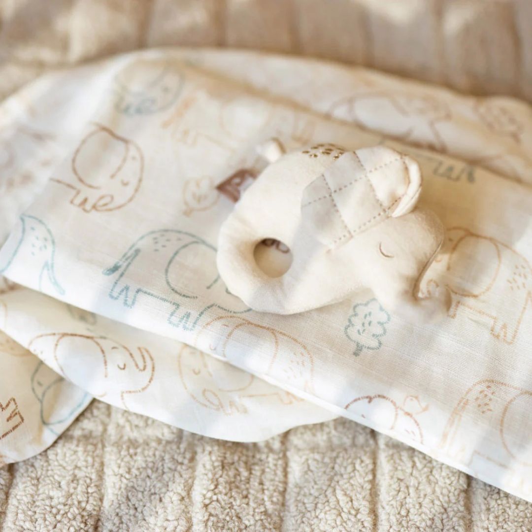 Jollein® Komplet 3 tetra pleničk Elephant Tales 31x31 cm Jollein