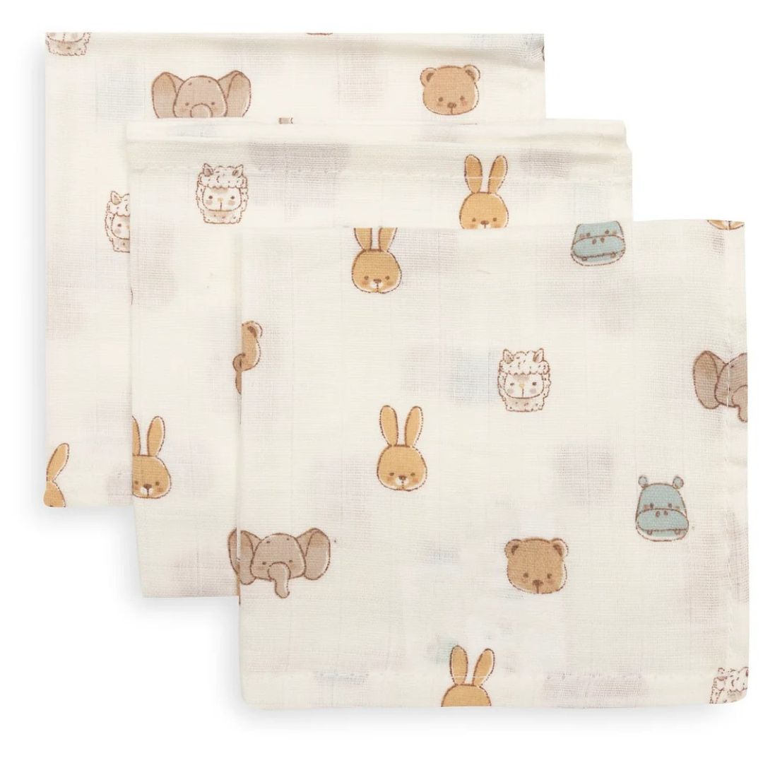 Jollein® Lot de 3 langes en tetra Jollies 31x31