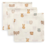 Jollein® Lot de 3 langes en tetra Jollies 31x31