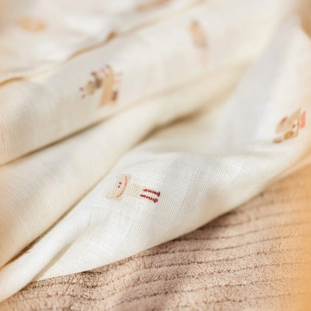 Jollein® Komplet dveh tetra pleničk Animal Friends 115x115cm Jollein