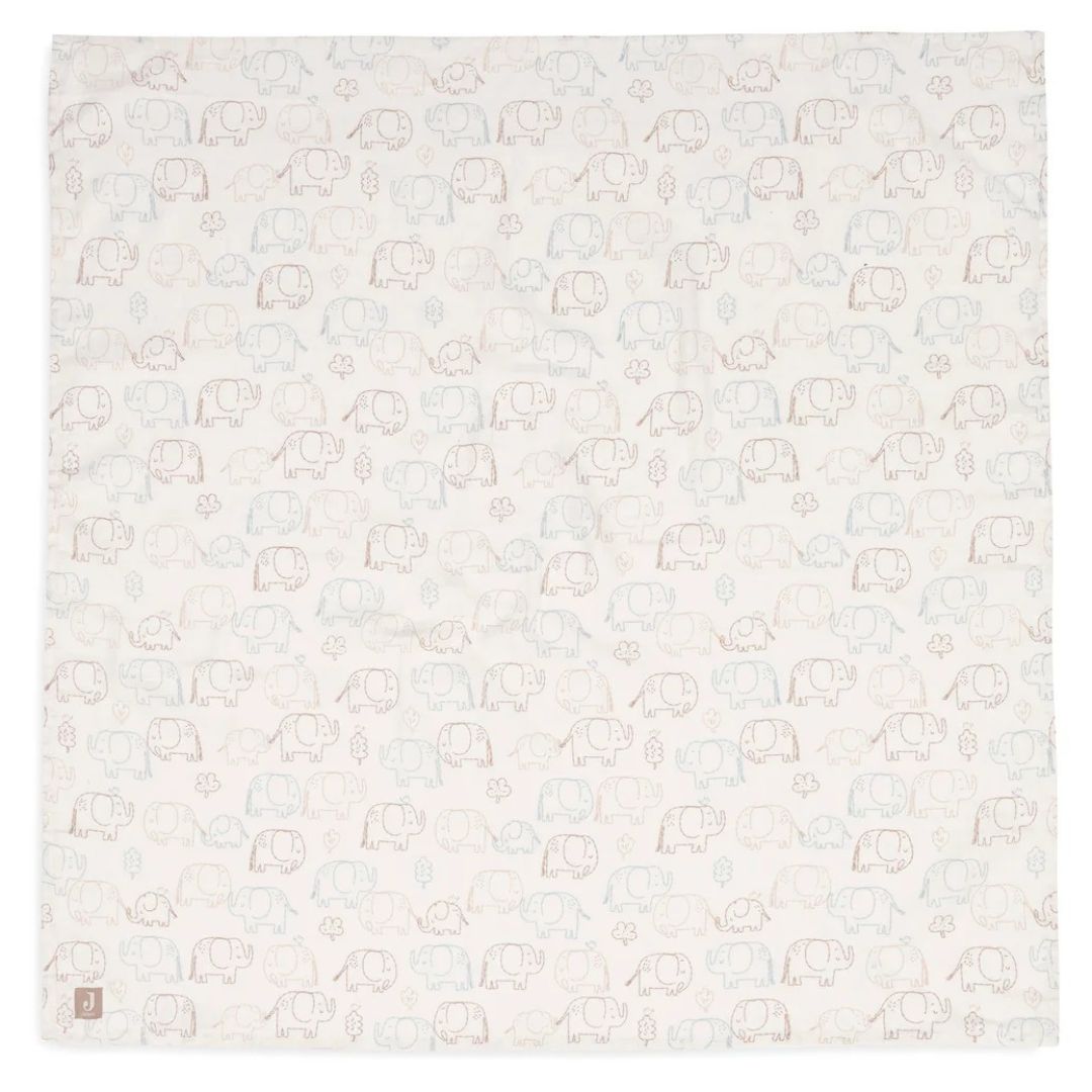 Jollein® Komplet dveh tetra pleničk Elephant Tales 115x115cm Jollein