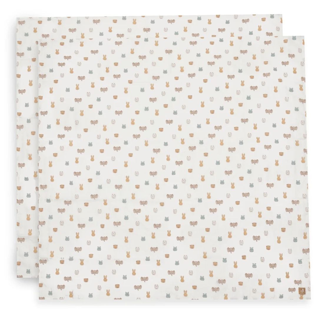 Jollein® Set di due pannolini in mussola Jollies 115x115cm