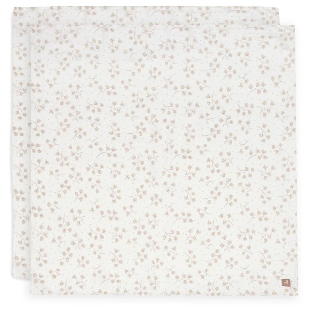 Jollein® Komplet dveh tetra pleničk Leafy Dreams 115x115cm Jollein