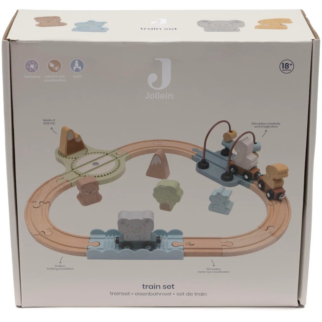 Jollein® Dřevěná železnice Jollies