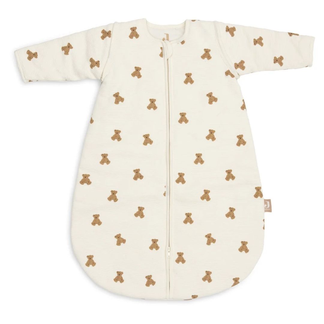 Jollein® Otroška spalna vreča s snemljivimi rokavi 60cm Mini Teddy Bear Little Waffle