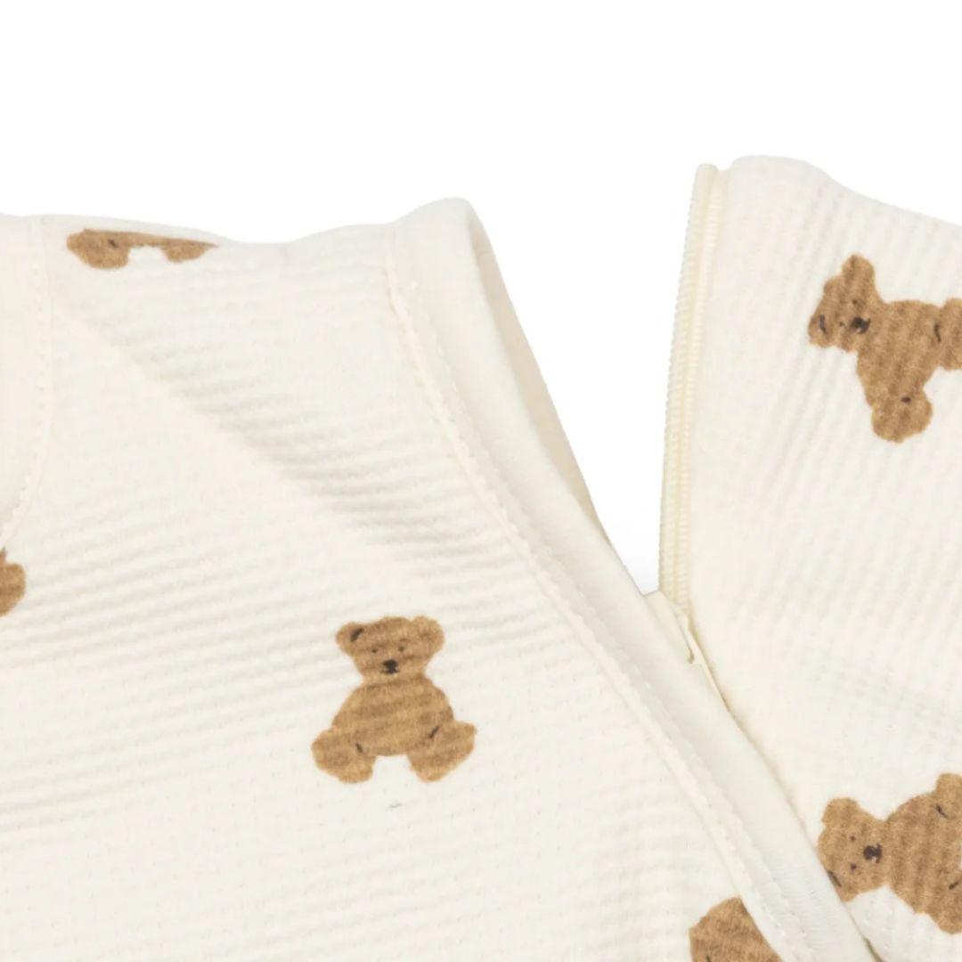 Jollein® Baby sleeping bag with removable sleeves 60cm Mini Teddy Bear Little Waffle – slika 5