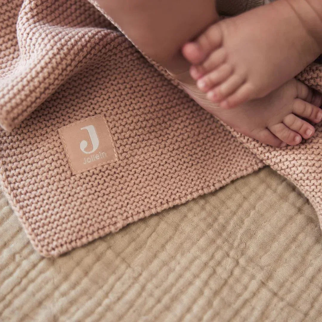 Jollein® Pletena odejica Basic Wild Rose 75x100 Jollein