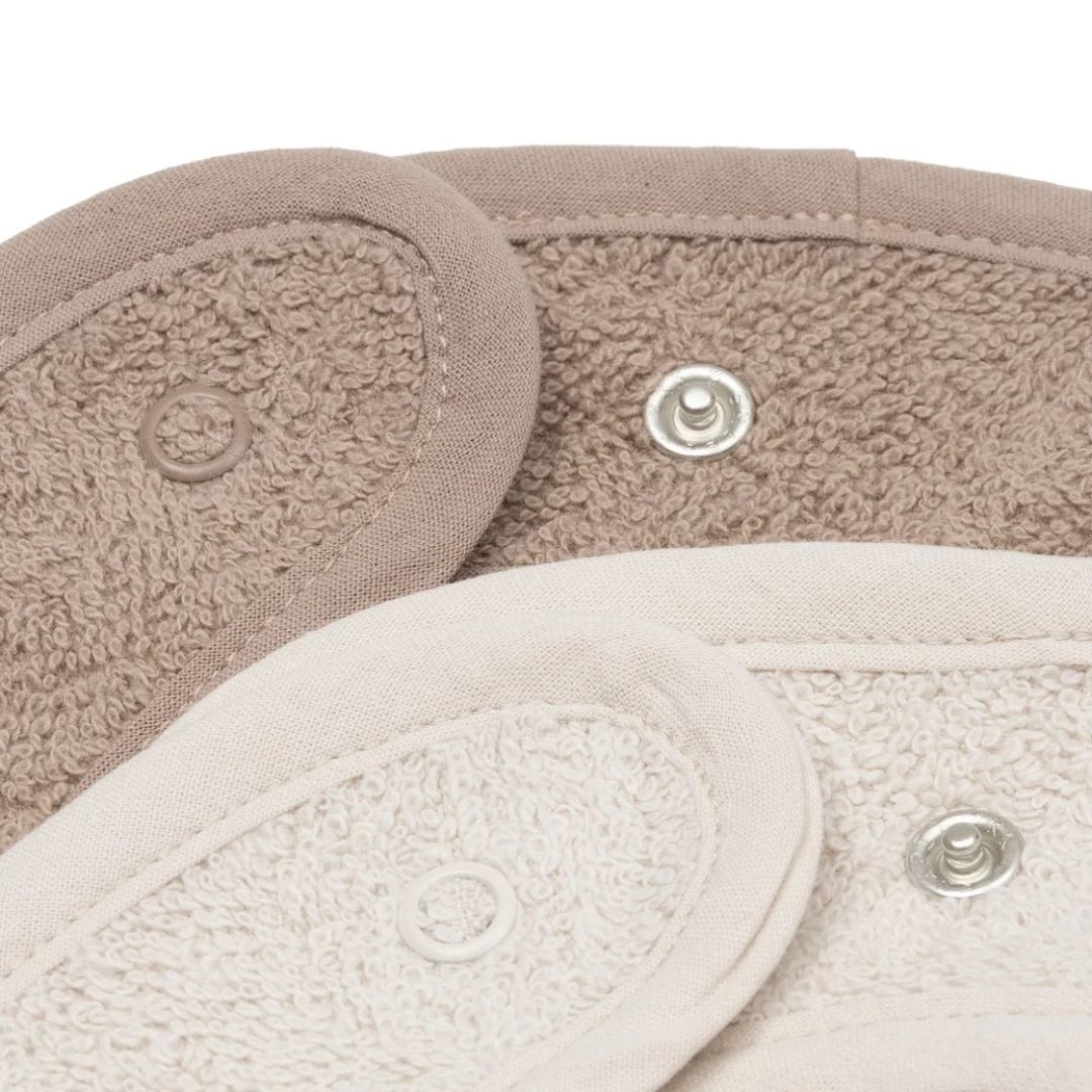 Jollein® Bib Terry Silk Rose/Sand 2 Pack – slika 4