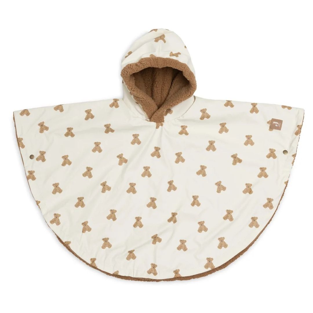 Jollein® Vodootporni pončo Mini Teddy Bear Teddy Fleece